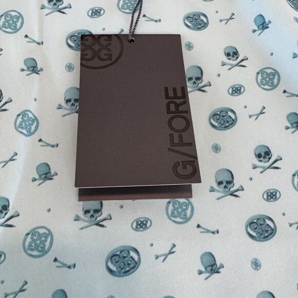 NWT G/FORE Mens 38 SHORTS 3D LOGO MAVERICK AQUA GREEN SKULL PERFORMANCE GOLF - Picture 7 of 10